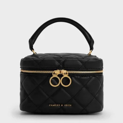 Quilted Two-Way Zip Bag