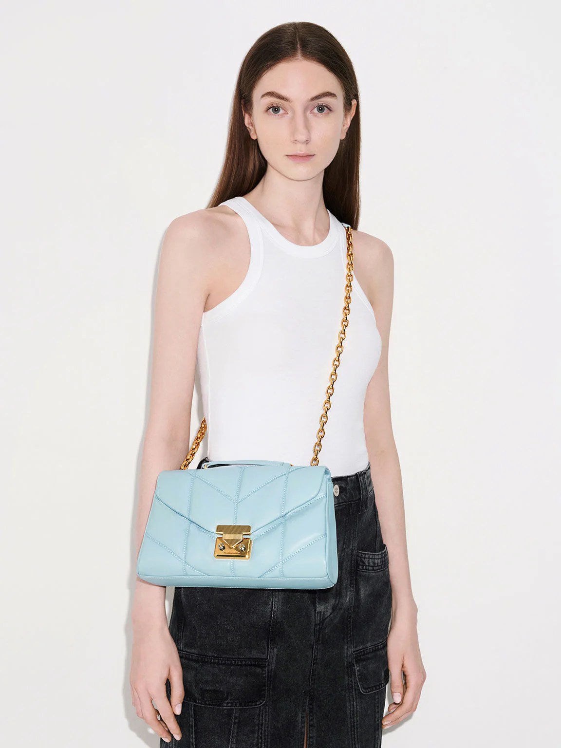 Eudora Chevron Trapeze Bag - Image 2