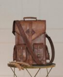 Earth Brown Handmade Leather Backpack