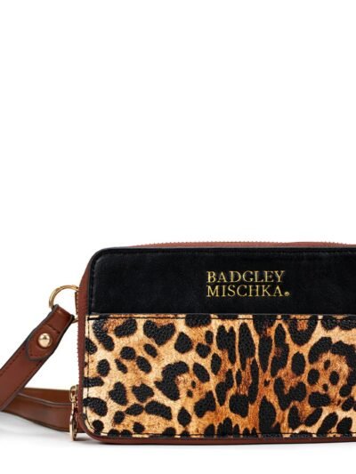 Leopard Vegan Leather Pouch Belt Bag