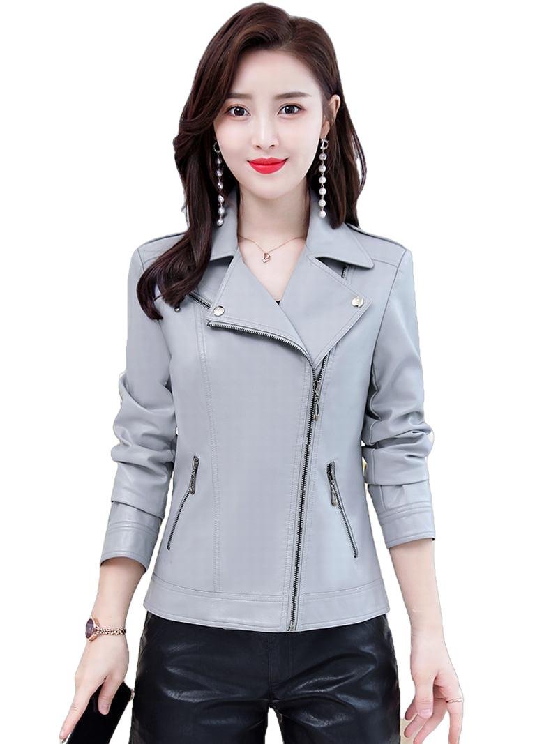 Clarice Leather Biker Jacket Women - Image 17