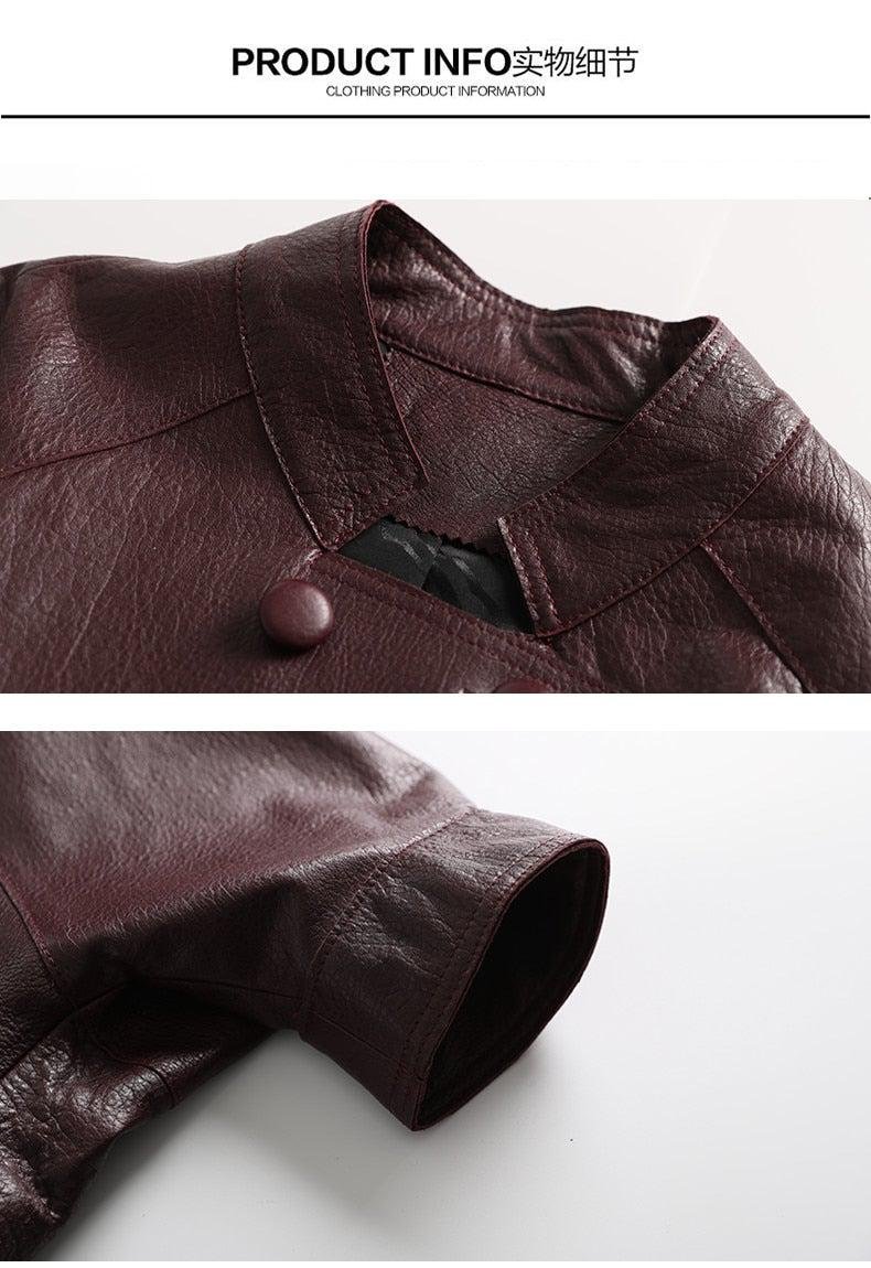 Kitana Poncho Leather Jacket - Image 3