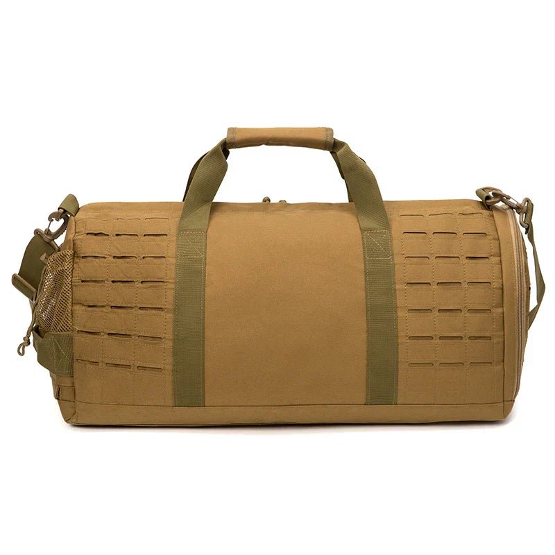 40L Tactical Sport Gym Duffle Bag Travel Training Bag Khaki - Image 3