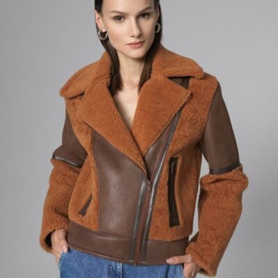 Amber Shearling Leather Jacket