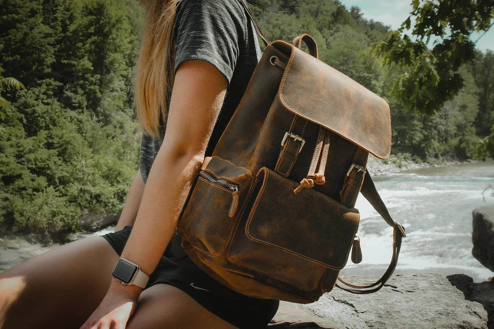 The Hagen Backpack | Vintage Leather Backpack - Image 5
