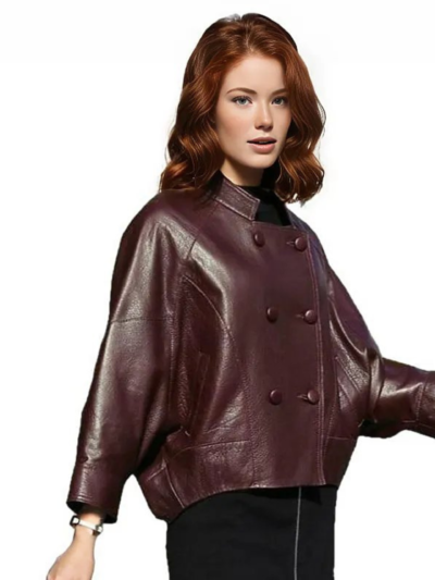 Kitana Poncho Leather Jacket
