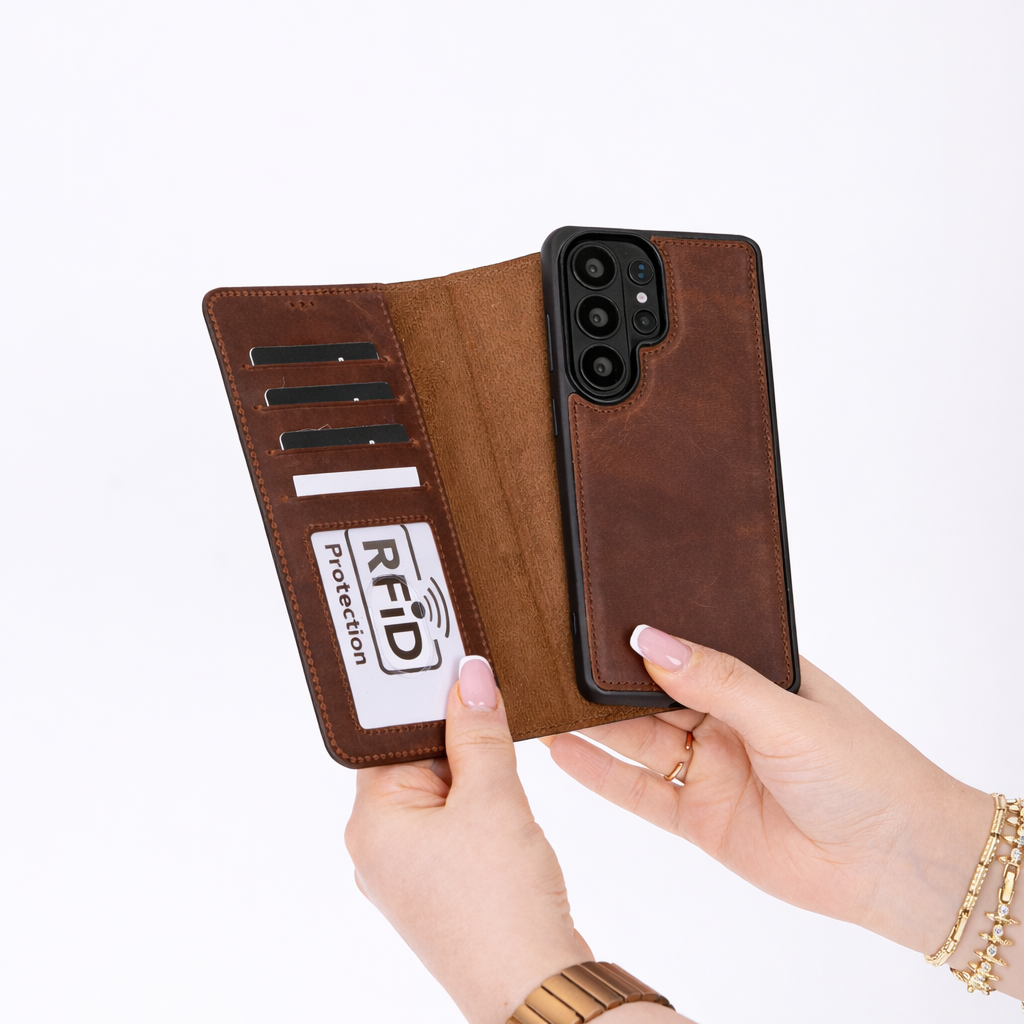 Buffalo Samsung Galaxy S26 Leather Wallet Case - Image 6