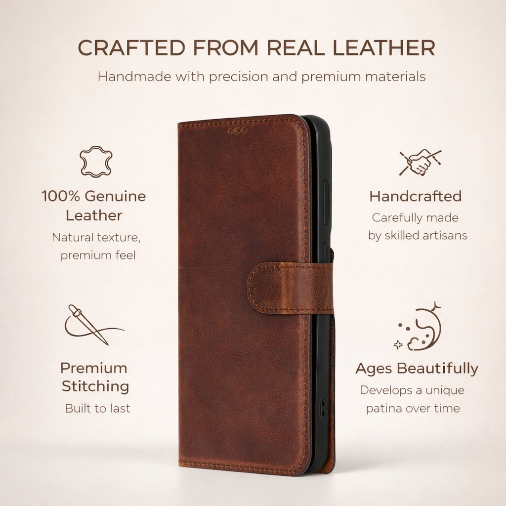 Buffalo Samsung Galaxy S26 Leather Wallet Case - Image 4