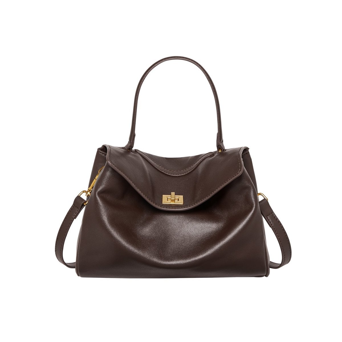 Cloud Leather Satchel Bag - Image 6