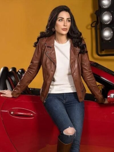 Cognac Perfecto Leather Jacket