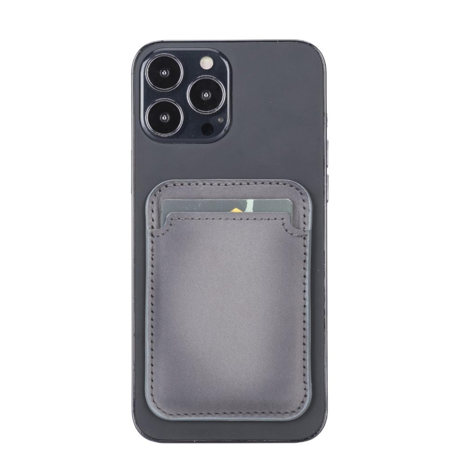 Cortland Full-Grain Leather Card Holder Wallet with Magnet - Image 9