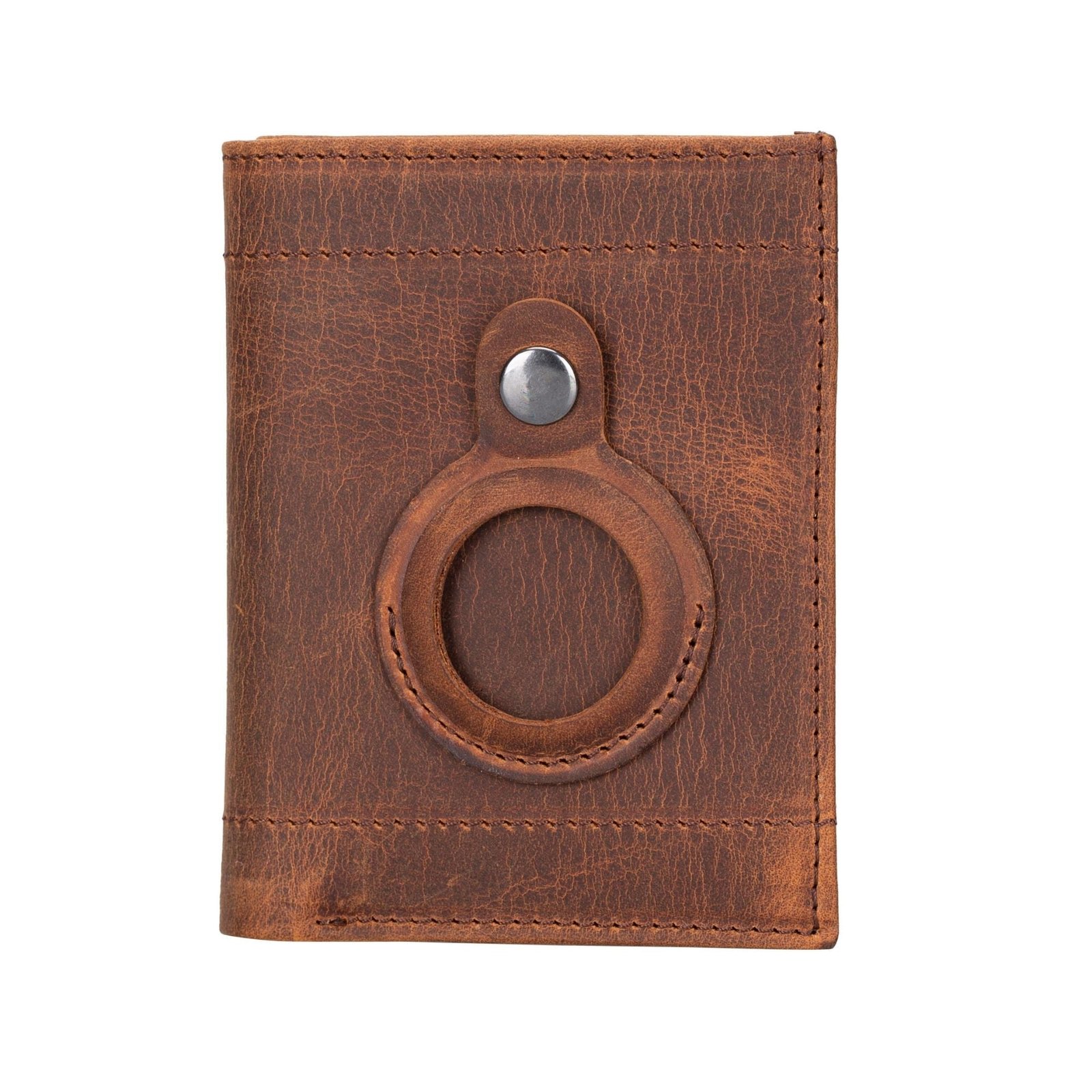 Glendo Apple AirTag Slot Leather Wallet, Handcrafted, Unisex - Image 8