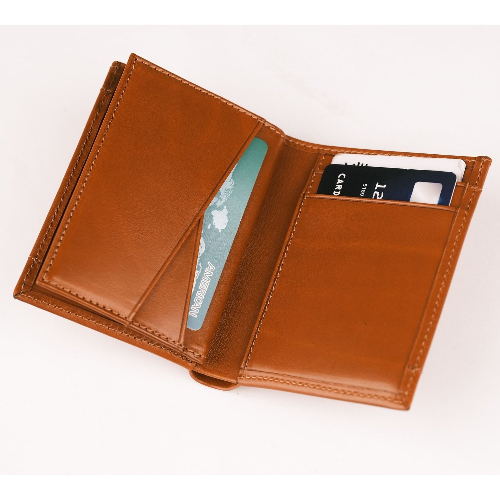 Glendo Apple AirTag Slot Leather Wallet, Handcrafted, Unisex - Image 3