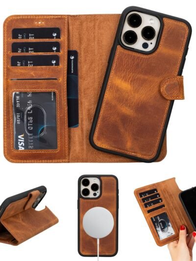 Casper Leather iPhone 15 Series Wallet Case