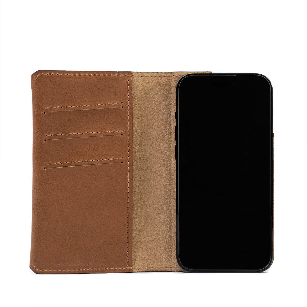 Leather Folio Case Wallet for iPhone 16 Series with MagSafe - The Minimalist 1.0 - Image 4