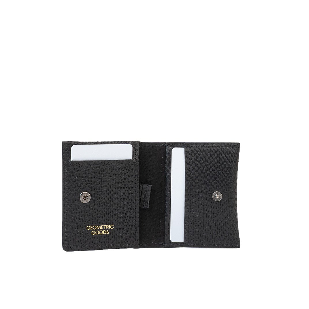 Leather Card Wallet for AirTag - Minimalist 5.0 (Snake Print) - Image 4