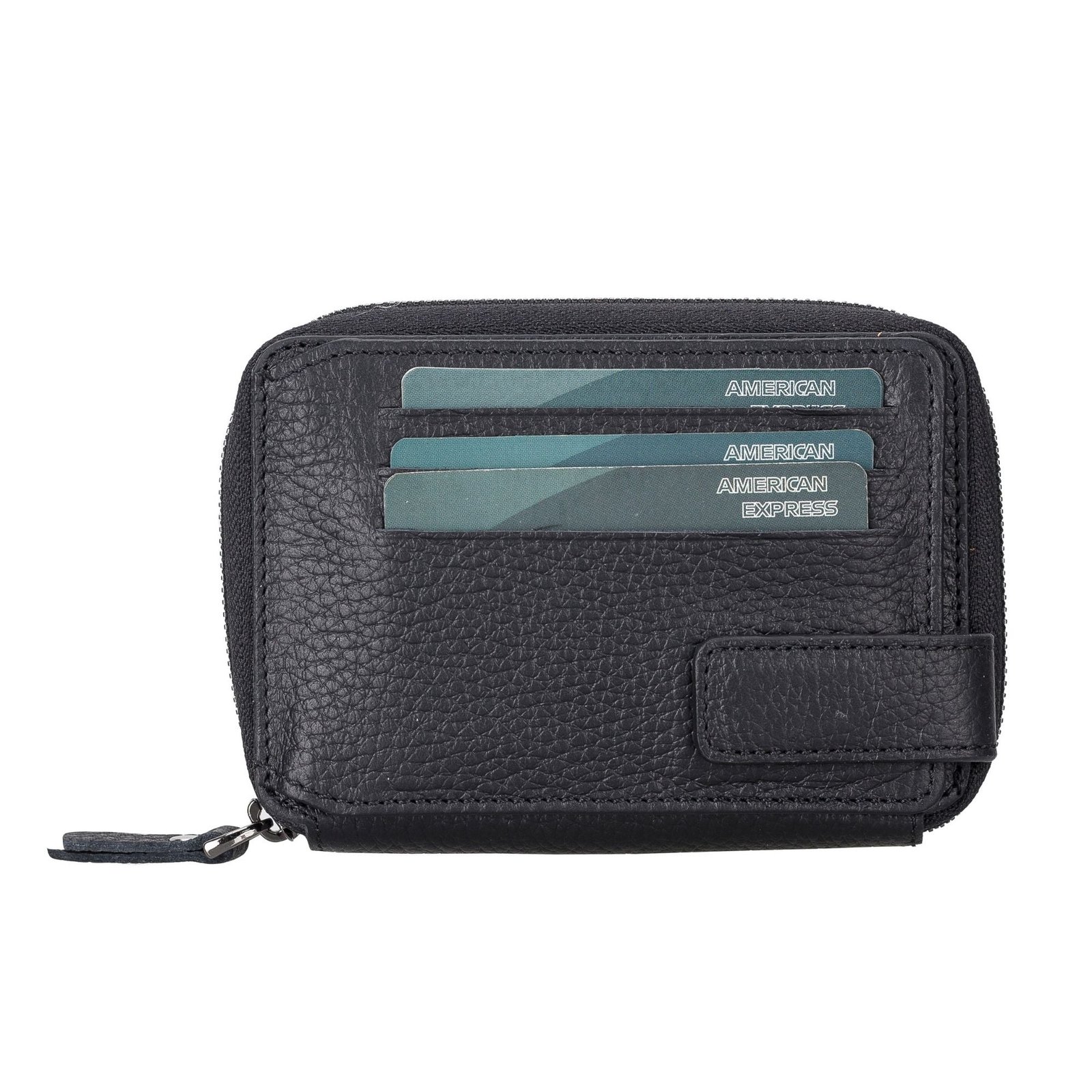 Powell Handmade Unisex Leather Wallet with Zippered Compartment - Image 7