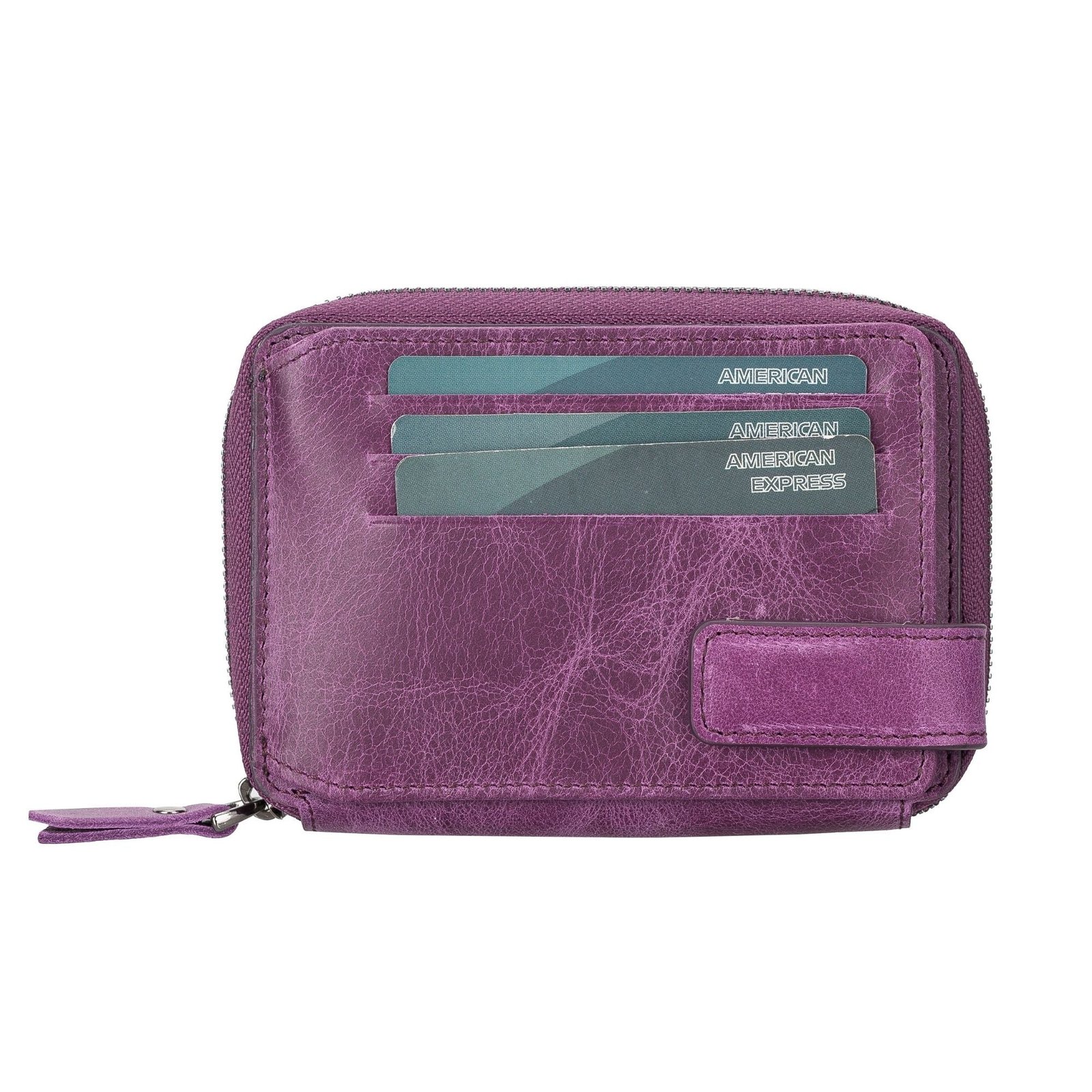 Powell Handmade Unisex Leather Wallet with Zippered Compartment - Image 8