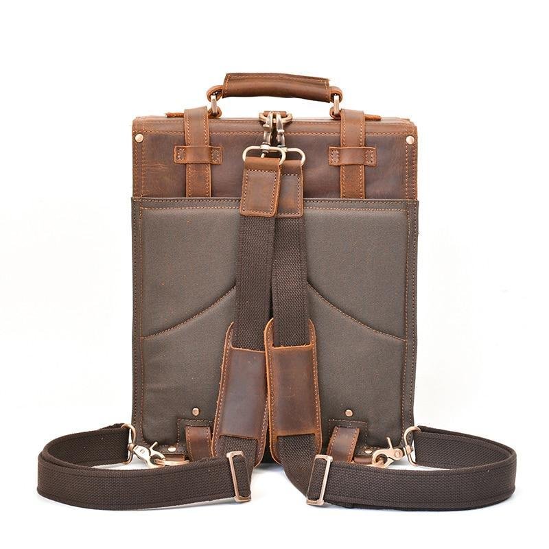 The Garth Backpack | Vintage Leather Backpack - Image 3