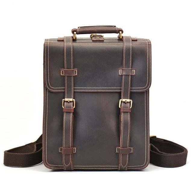 The Garth Backpack | Vintage Leather Backpack - Image 2
