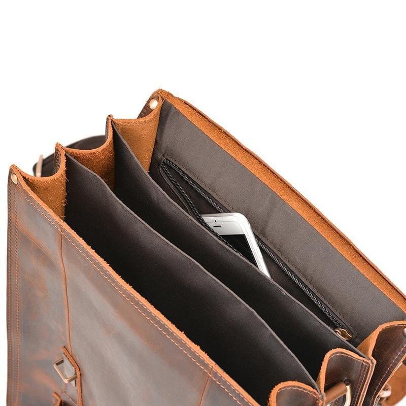 The Garth Backpack | Vintage Leather Backpack - Image 4