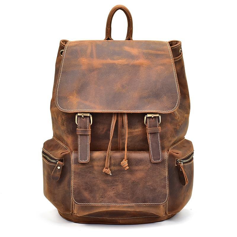 The Hagen Backpack | Vintage Leather Backpack - Image 6