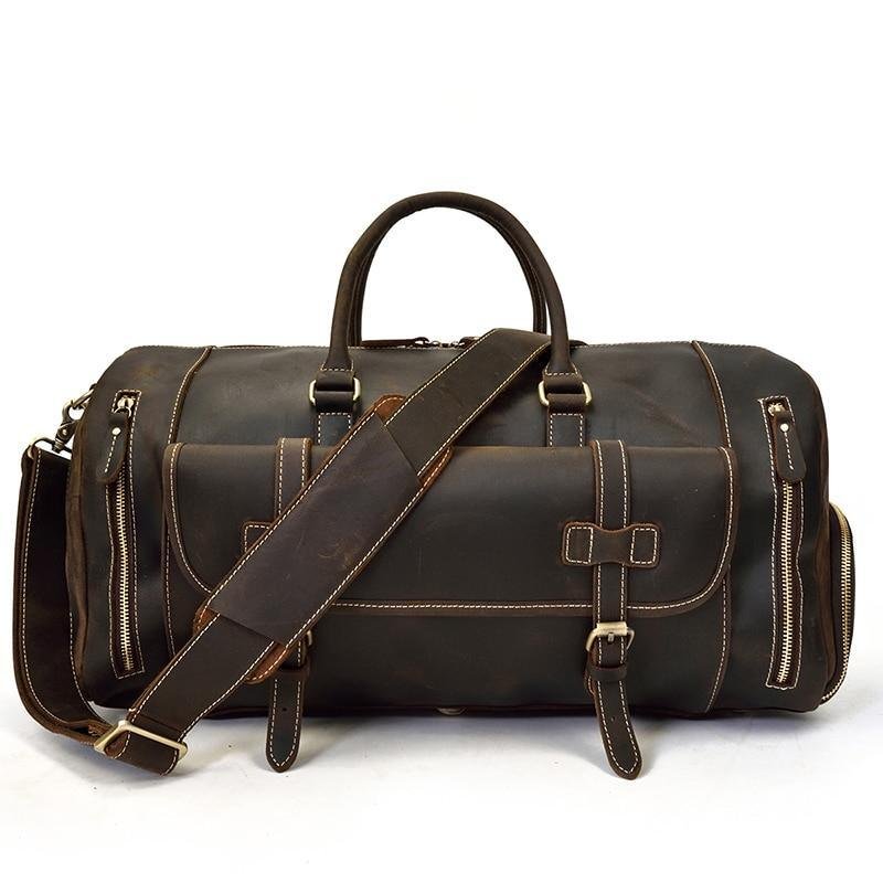 The Bard Weekender | Handmade Leather Duffle Bag - Image 2