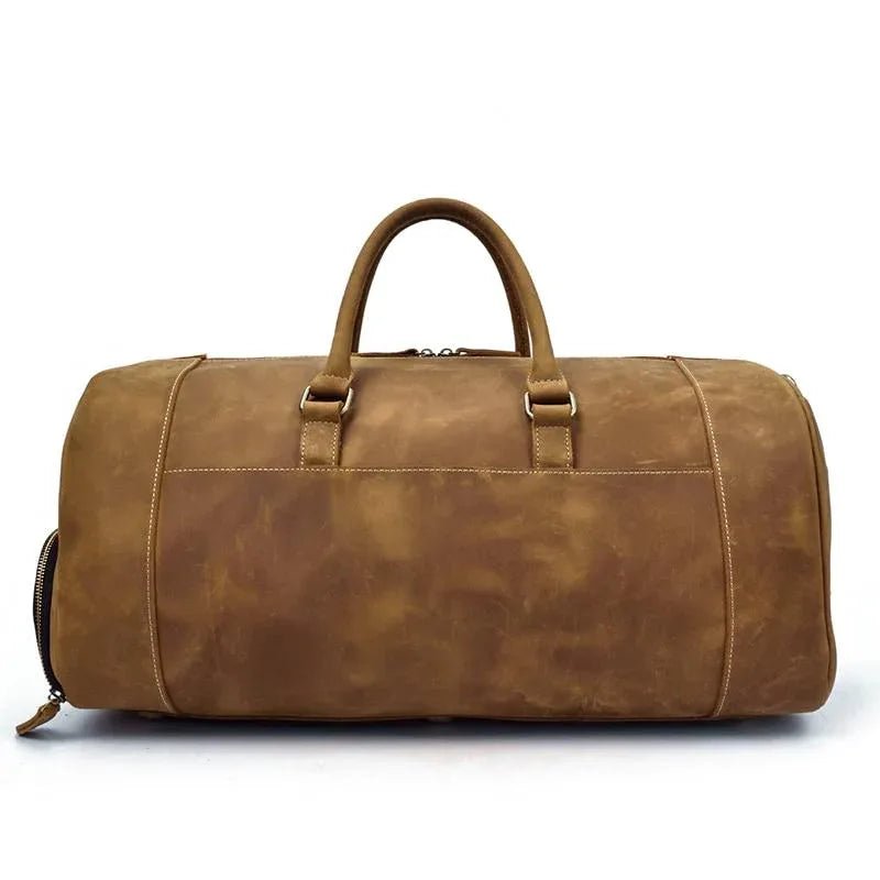 The Bard Weekender | Handmade Leather Duffle Bag - Image 3