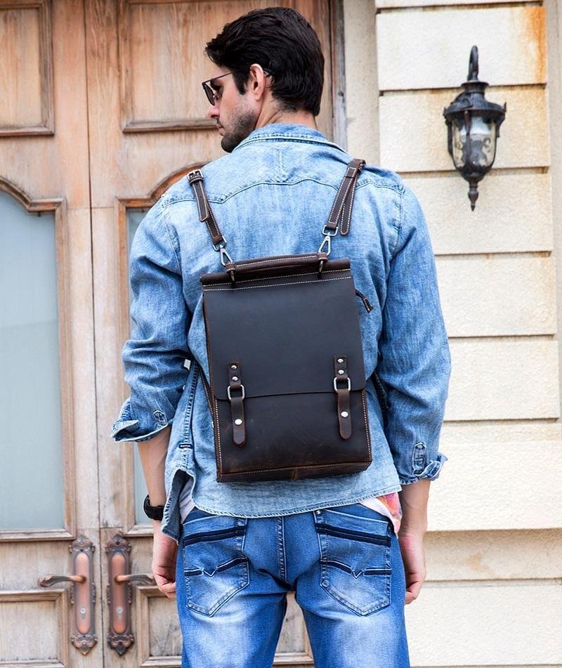 The Unn Backpack | Vintage Leather Backpack - Image 5