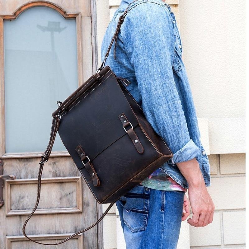 The Unn Backpack | Vintage Leather Backpack - Image 3