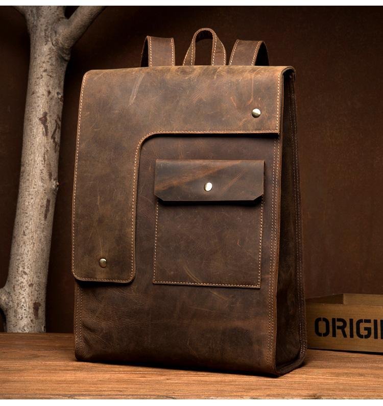 The Ragna Backpack | Vintage Leather Backpack - Image 4