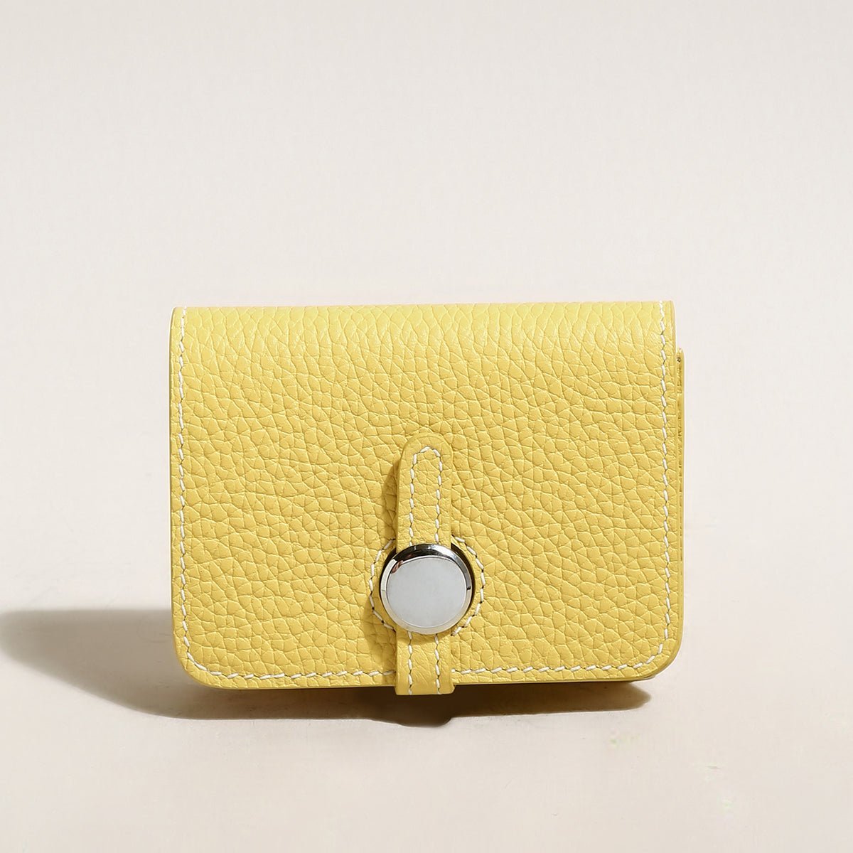 Slim Leather Wallet with Detachable Strap – Pebble-Grain Mini Crossbody Wallet & Clutch - Image 11