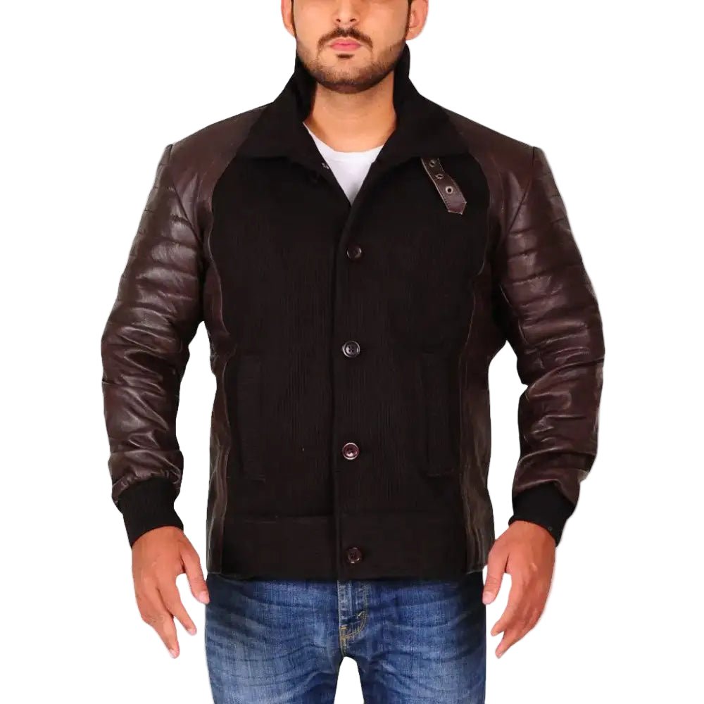 Men’s Brown Leather Jacket - Image 4