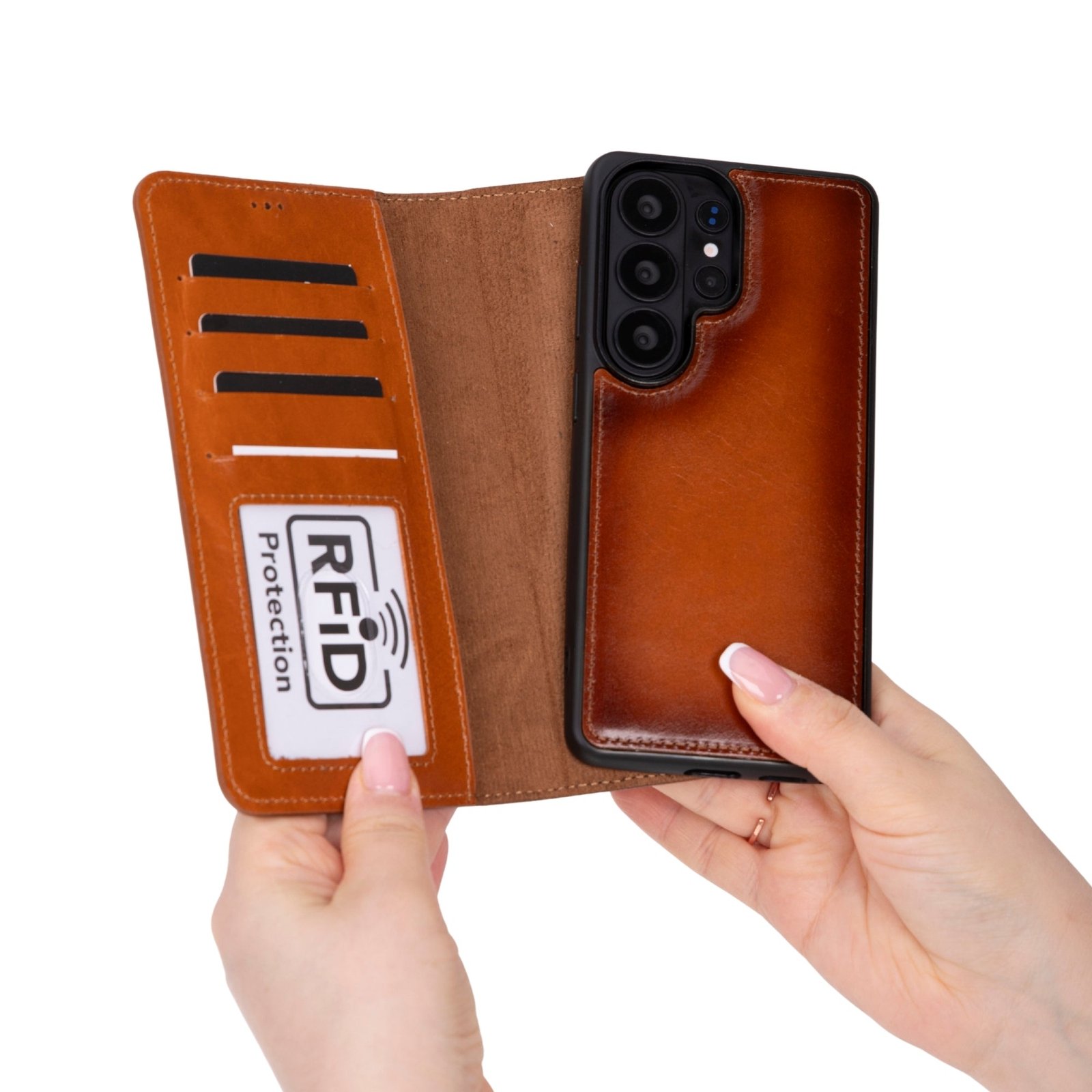 Buffalo Samsung Galaxy S26 Leather Wallet Case - Image 8